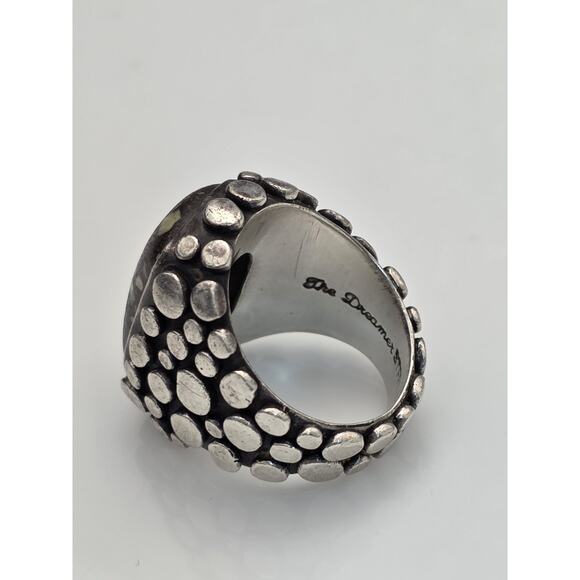 ECHO OF THE DREAMER STERLING SILVER 925 TURQUOISE RING SIZE 6.5 - Picture 5 of 15